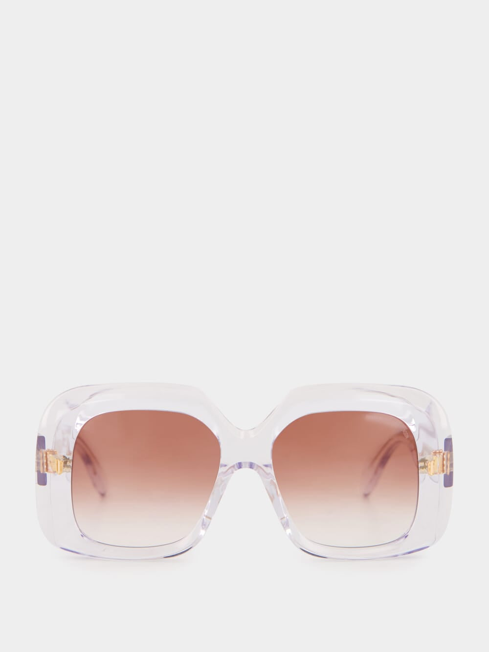 Crystal Gradient Rectangle Sunglasses