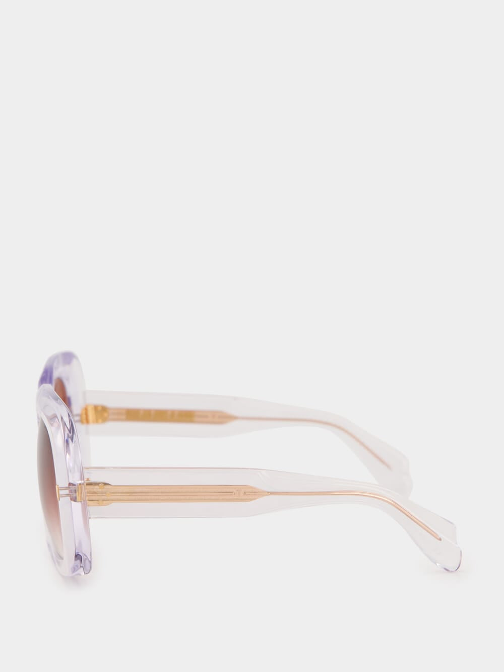 Crystal Gradient Rectangle Sunglasses