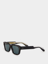 Cutler and Gross Black 1432 Square Polarised Sunglasses