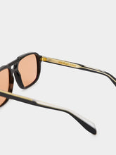 Cutler and Gross Black Aviator Sunglasses with Pink Lens