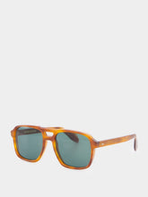 Cutler and Gross Honey Havana 1394 Aviator Sunglasses