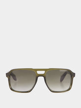 Cutler and Gross Olive Green Aviator Sunglasses