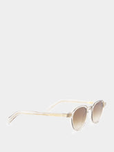 Cutler and Gross GR06 Sand Crystal Round Sunglasses