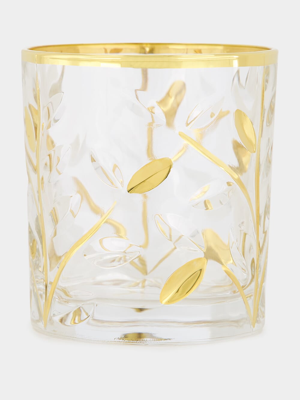 Tumbler Gold Water Glass