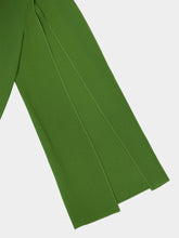 Paula Chanterelle Garden Green Silk Midi Dress