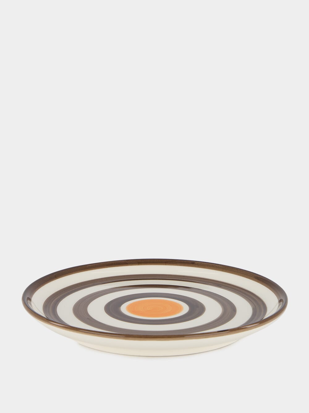 Hand painted Circles Dessert Plate