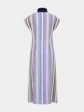Zeus+Dione Blue Ziria Maxi Dress with Knitted Turtleneck