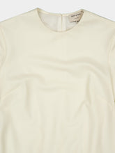 Zeus+Dione Ivory Wool Maxi Dress with Tassels