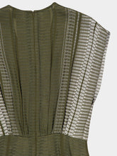 Zeus+Dione Selene Sleeveless Pleated Dress in Khaki