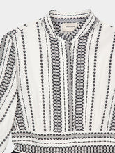 Zeus+Dione Halora Shirt Midi Dress in Black and Ivory