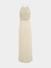 Zeus+Dione Serica Maxi Crochet Halterneck Dress
