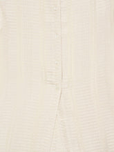 Zeus+Dione Maira Textured Silk Midi Dress in Ecru