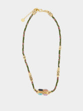 Gas Bijoux Green Lima Talisman Necklace