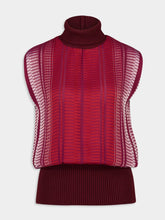 Zeus+Dione Burgundy Hera Sleeveless Turtleneck Top