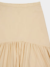 Zeus+Dione Bone Tiered Flared Midi Skirt