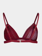 Zeus+Dione Burgundy Silk Aphrodite Bra