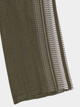 Zeus+Dione Khaki Jacquard Silk Wide-Leg Alcestes Trousers