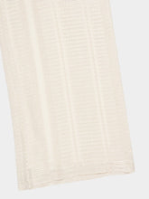 Zeus+Dione Ecru Alcestes Textured Silk Trousers