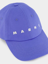 Marni Blue Lilac Organic Cotton Baseball Cap