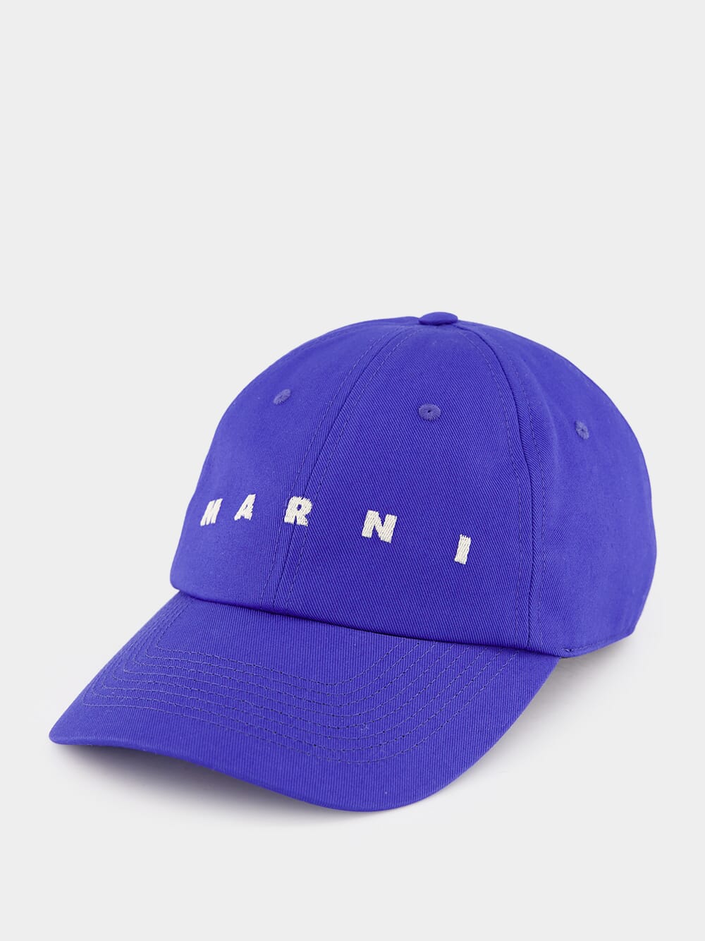 Blue Organic Gabardine Baseball Cap