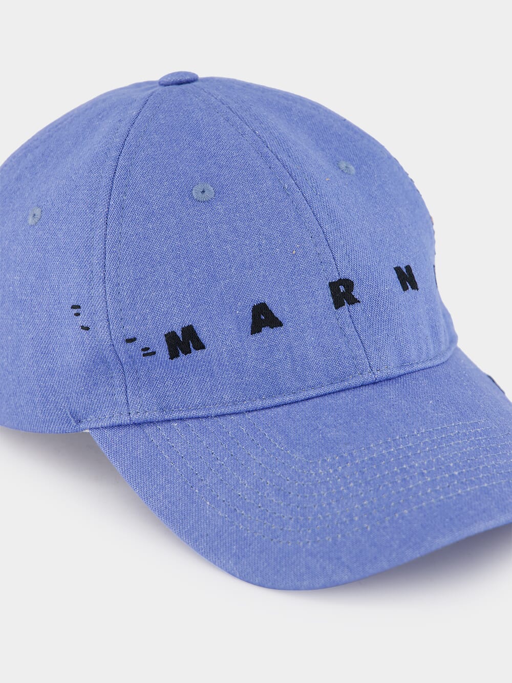 Marni Mending Blue Denim Cap