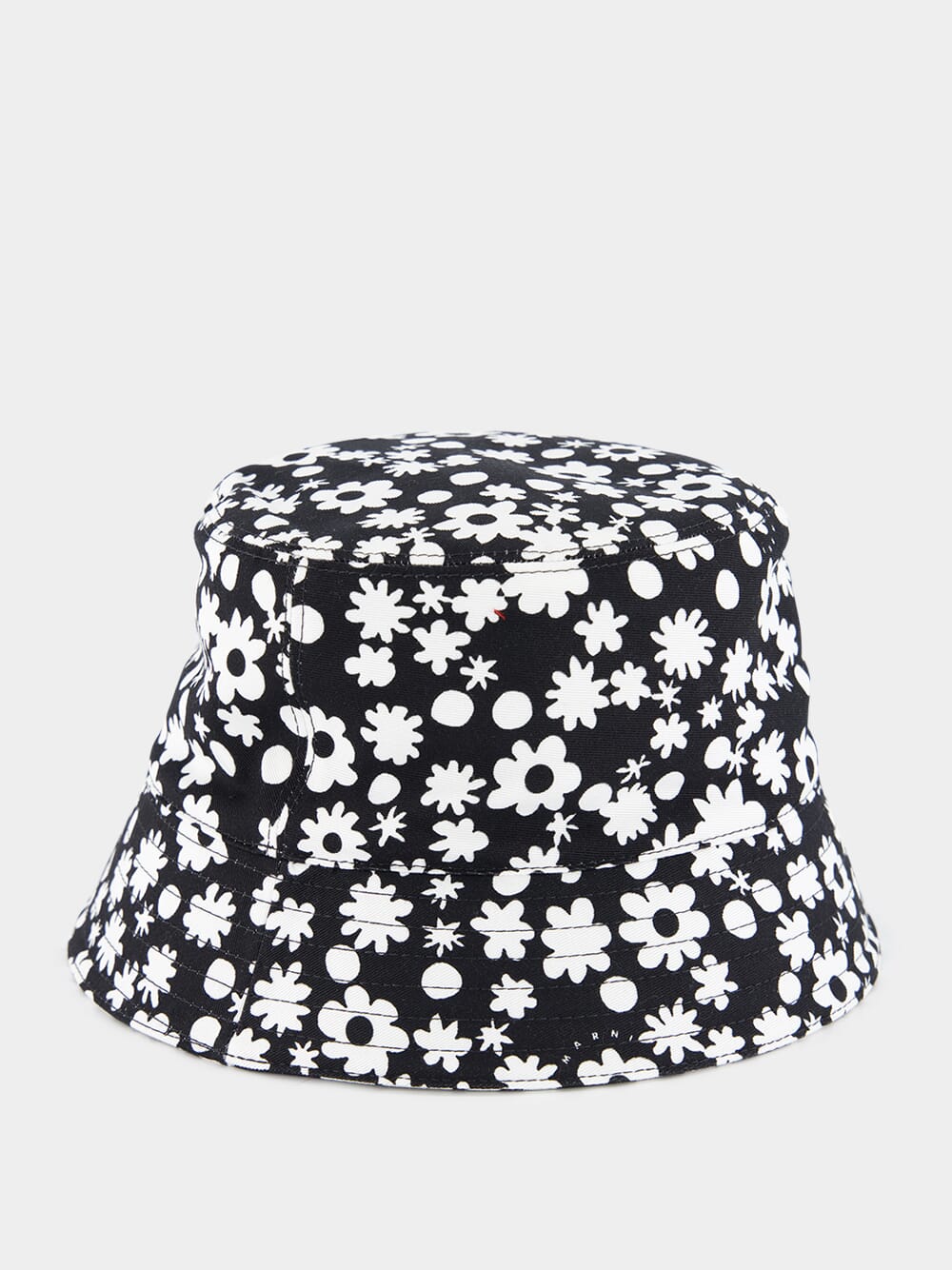 Black and White Pop Fields Cotton Bucket Hat