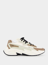 Balmain Run-Row Leather and Nylon Sneakers