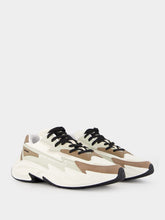 Balmain Run-Row Leather and Nylon Sneakers
