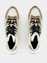Balmain Run-Row Leather and Nylon Sneakers
