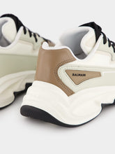 Balmain Run-Row Leather and Nylon Sneakers