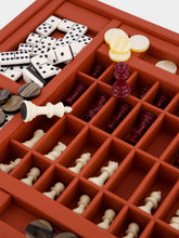 Hector Saxe Paris Brick Orange Leather Multi-Game Box