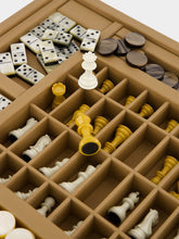 Hector Saxe Paris Cognac Leather Multi-Game Box