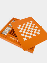 Hector Saxe Paris Orange Leather Multi-Game Box