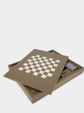 Hector Saxe Paris Taupe Leather Multi-Game Box