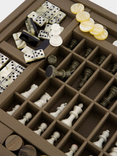 Hector Saxe Paris Taupe Leather Multi-Game Box