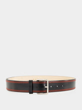 Marni Black and Red Calf Leather Belt