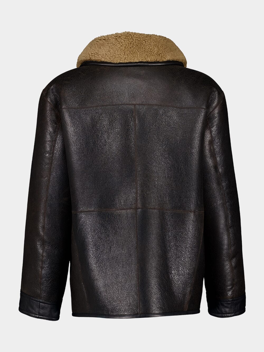 Espresso Brown Shearling Coat