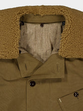 Lemaire Sisal Shearling Winter Parka in Water-Repellent Canvas