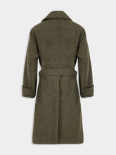 Lemaire Dark Khaki Wool Alpaca Soft Coat