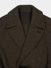 Lemaire Dark Khaki Wool Alpaca Soft Coat