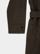 Lemaire Dark Khaki Wool Alpaca Soft Coat