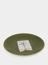 Marie Daâge Cartouche Snake Green Dinner Plate