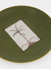 Marie Daâge Cartouche Snake Green Dinner Plate