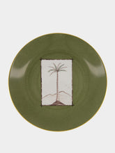 Marie Daâge Cartouche Snake Green Dinner Plate Set of 2
