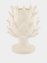 Jean Roger Matte White Artichoke Ceramic Vase