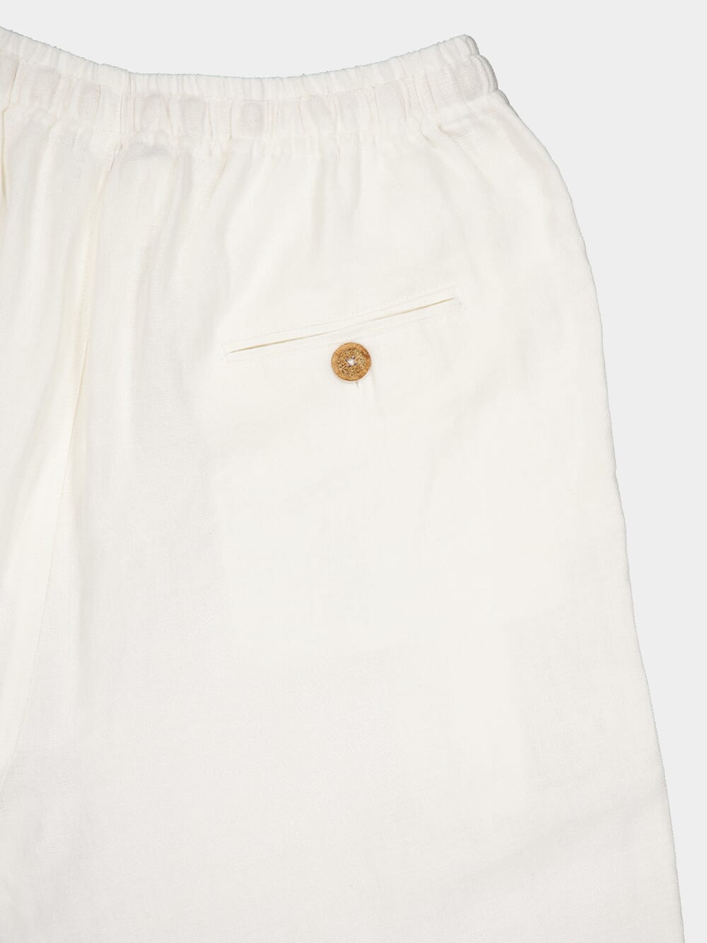 White Linen Lounge Shorts