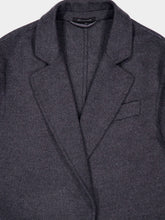 Tom Ford Dark Grey Long Wool-Cashmere Coat