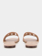 Dolce & Gabbana Pale Pink DG Logo Calfskin Flat Slides