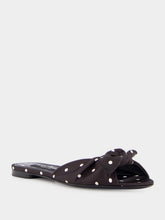Dolce & Gabbana Polka-Dot Printed Satin Sliders