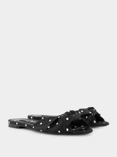 Dolce & Gabbana Polka-Dot Printed Satin Sliders